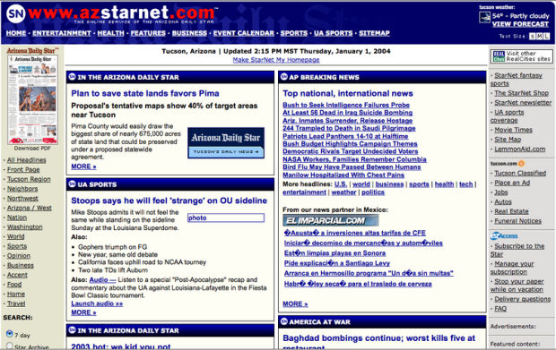 2004 StarNet homepage